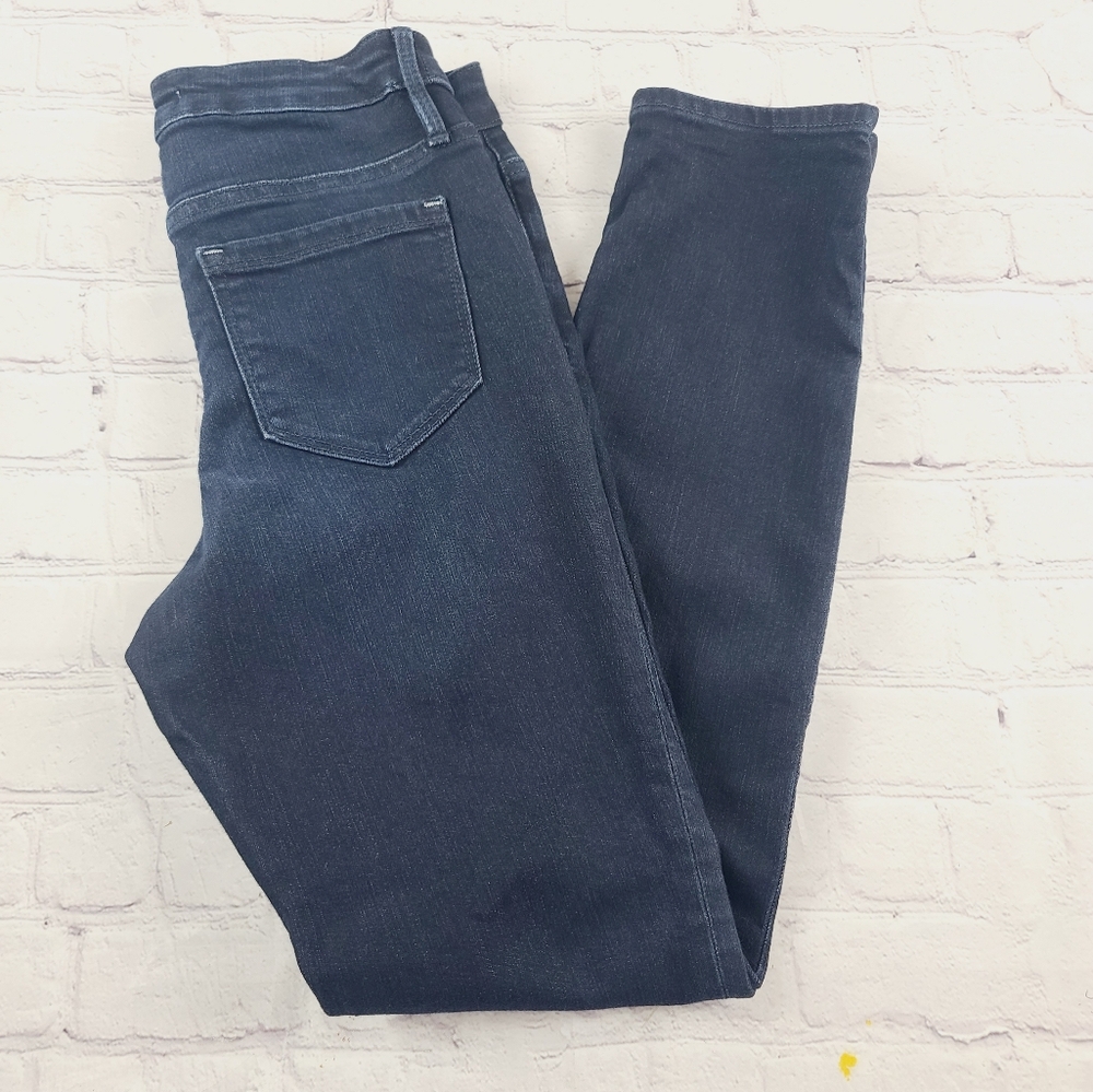Athleta 2 Sculpetek Jeans Overdye Dark Wask Skinny Stretch Denim